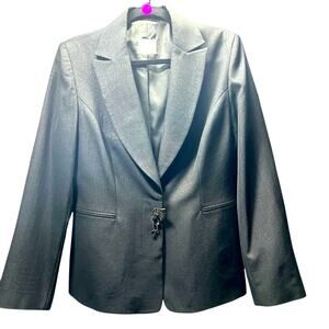 Oasis M Black Glitter Cocktail Formal Blazer